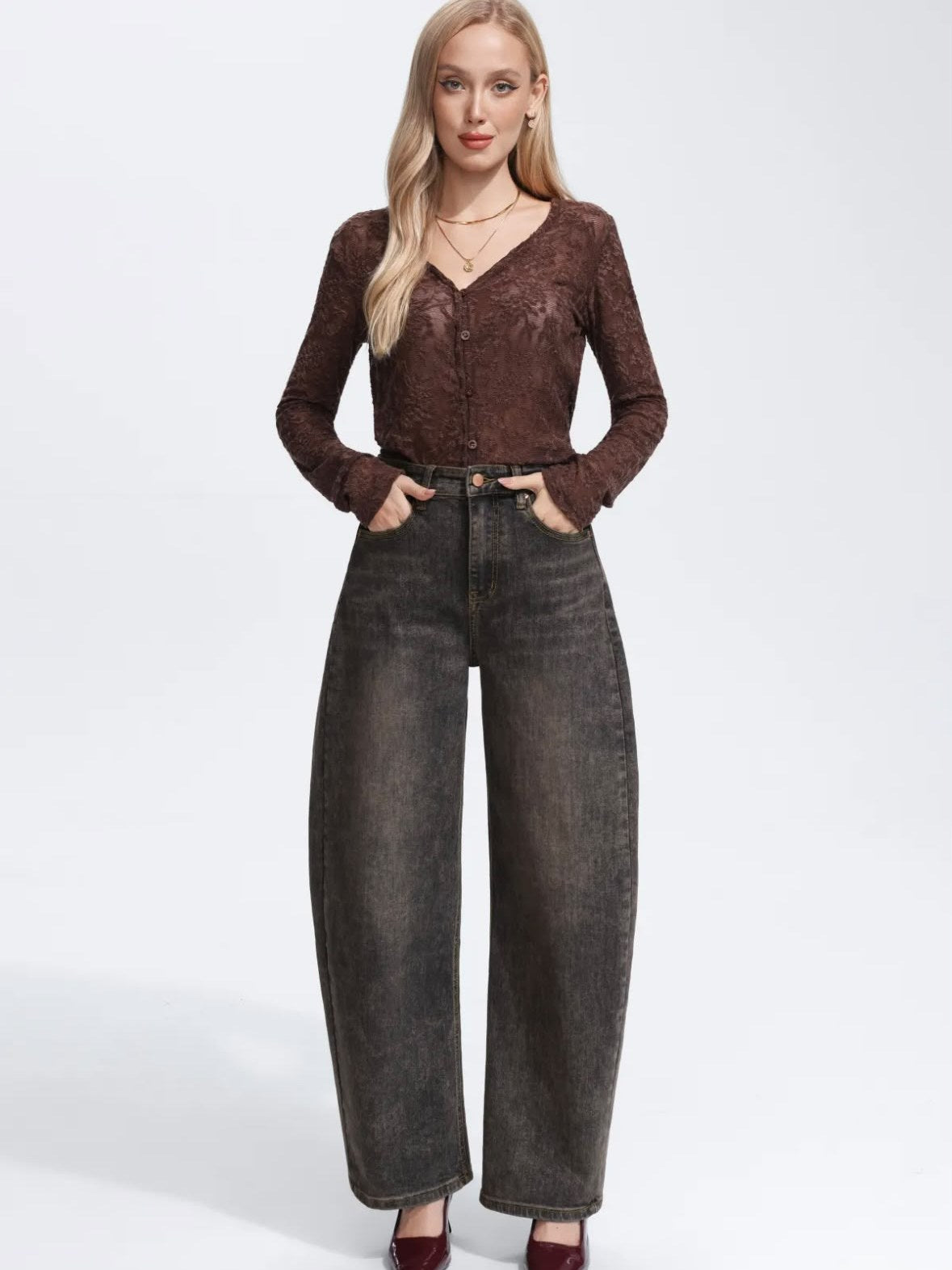 Ballon Jeans Bruingrijs – foto 2