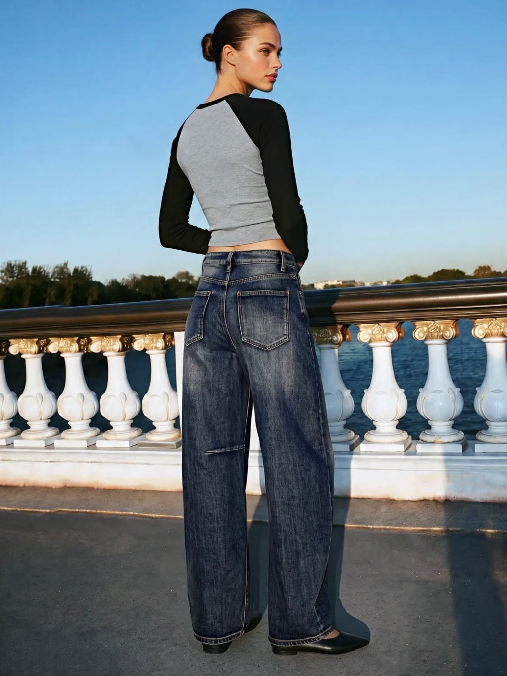 Ballon Jeans Vintage Blauw – foto 2