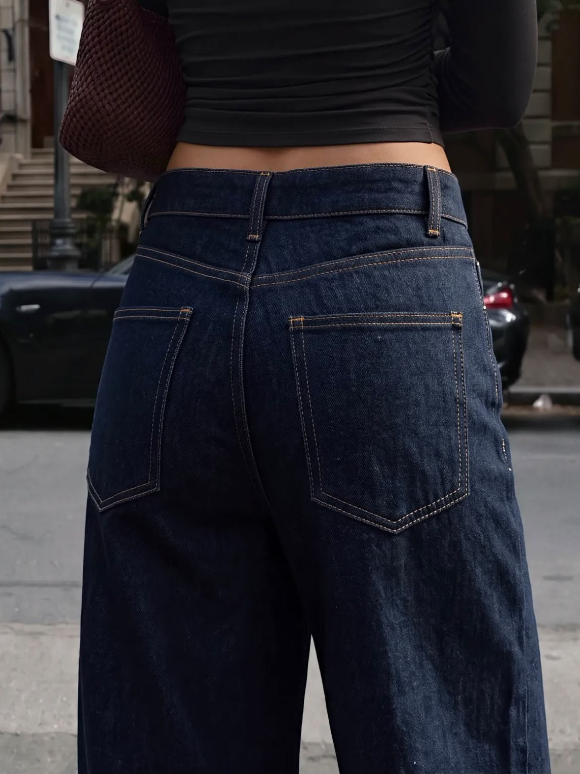 Wide Leg Jeans Donkerblauw – foto 5